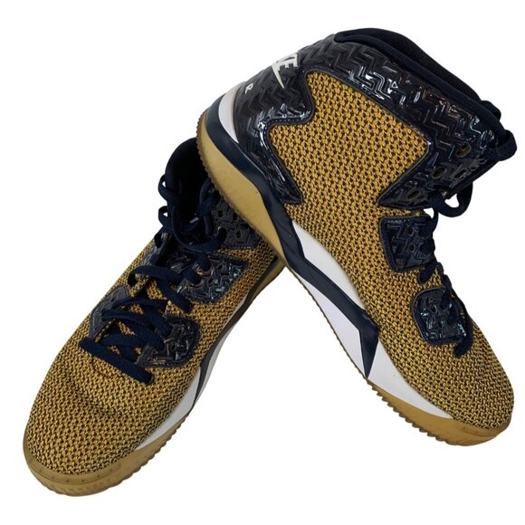 Nike Jordan Spike 40 Mens Basketball Shoes Size 10 Gold Mesh H10066 GUC - Picture 2 of 12
